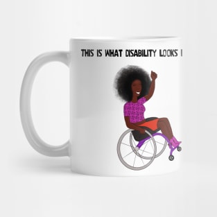 This Is What Disability Looks Like Purple Wheelchair Mug